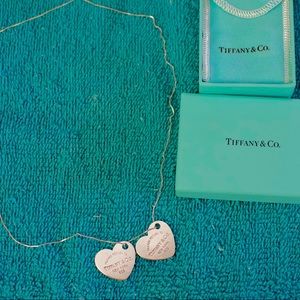 Return to Tiffany & Co Large Double Heart Necklace